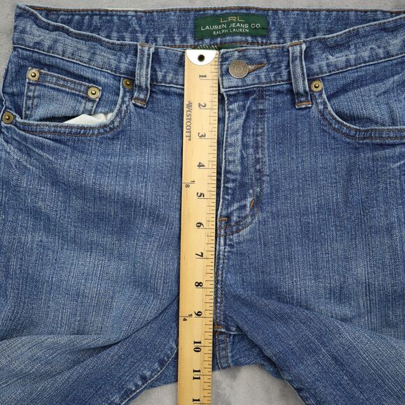 Lauren Jeans Co Pants Womens 4 Blue Denim Classic Straight Pockets Jeans - Picture 4 of 16
